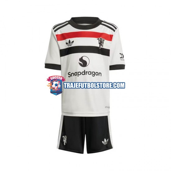 Camiseta 3ª Manchester United Niño 2024-2025 Manga Corta