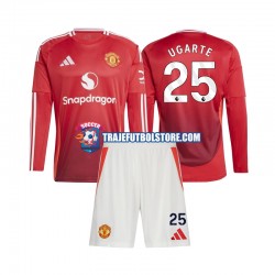 Camiseta 1ª Manchester United Manuel Ugarte 25 Niño 2024-2025 ML