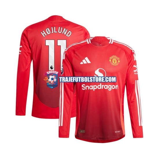 Camiseta 1ª Manchester United Rasmus Hojlund 11 Hombre 2024-2025 ML