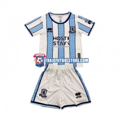 Camiseta 2ª Middlesbrough Niño 2024-2025 Manga Corta