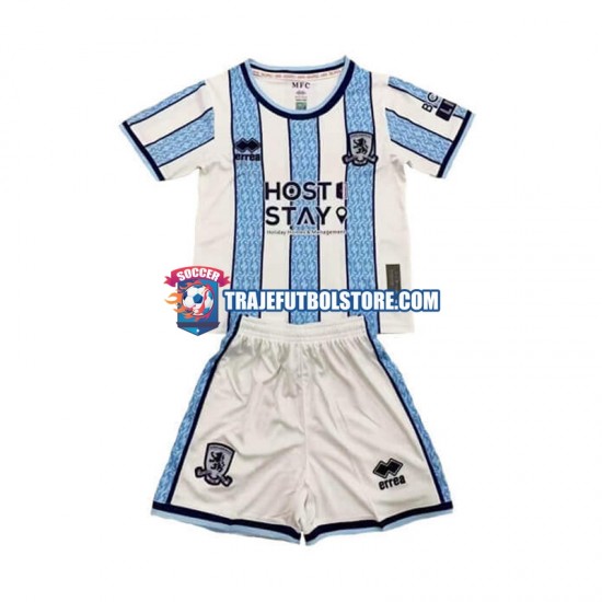 Camiseta 2ª Middlesbrough Niño 2024-2025 Manga Corta