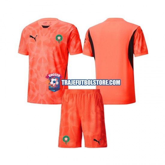Camiseta 1ª Marruecos Portero Niño 2024 Manga Corta