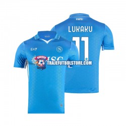 Camiseta 1ª Napoli Lukaku 11 Hombre 2024-2025 Manga Corta