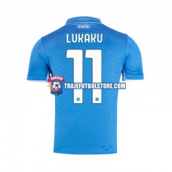 Camiseta 1ª Napoli Lukaku 11 Hombre 2024-2025 Manga Corta