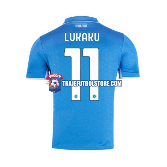 Camiseta 1ª Napoli Lukaku 11 Hombre 2024-2025 Manga Corta