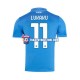 Camiseta 1ª Napoli Lukaku 11 Hombre 2024-2025 Manga Corta