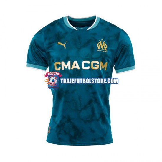 Camiseta 2ª Olympique de Marsella Hombre 2024-2025 Manga Corta