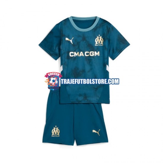 Camiseta 2ª Olympique de Marsella Niño 2024-2025 Manga Corta