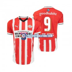 Camiseta 1ª PSV Eindhoven DE JONG 9 Hombre 2024-2025 Manga Corta
