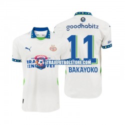 Camiseta 2ª PSV Eindhoven Johan Bakayoko 11 Hombre 2024-2025 Manga Corta