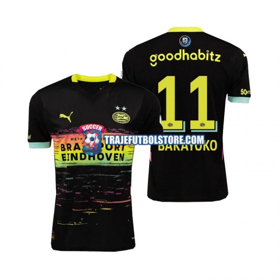 Camiseta 3ª PSV Eindhoven Johan Bakayoko 11 Hombre 2024-2025 Manga Corta