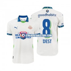Camiseta 3ª PSV Eindhoven Sergino Dest 8 Hombre 2024-2025 Manga Corta
