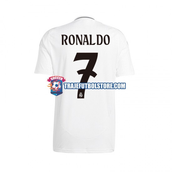Camiseta 1ª Real Madrid Cristiano Ronaldo 7 Hombre 2024-2025 Manga Corta