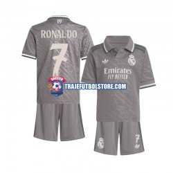 Camiseta 3ª Real Madrid Cristiano Ronaldo 7 Niño 2024-2025 Manga Corta