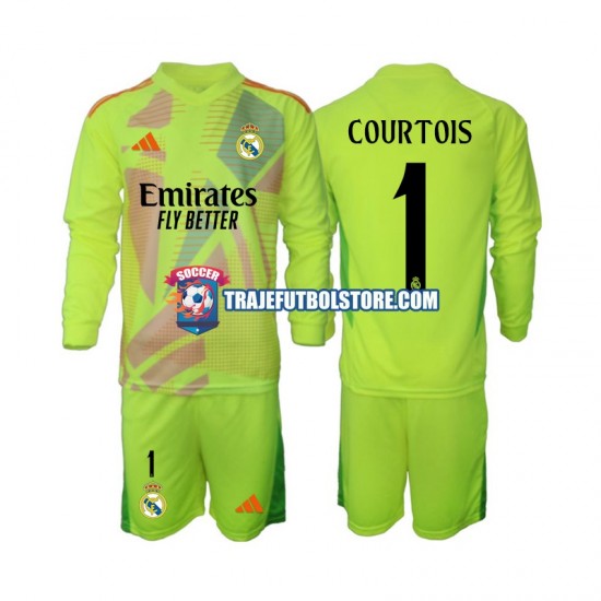 Camiseta 4ª Real Madrid COURTOIS 1 Portero Niño 2024-2025 ML