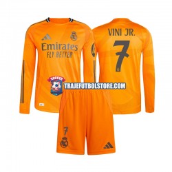 Camiseta 2ª Real Madrid Vinicius Junior 7 Niño 2024-2025 ML