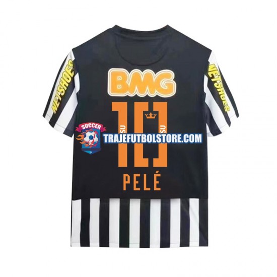 Camiseta 2ª Santos PELE 10 -2012 Retro Hombre 2011 Manga Corta