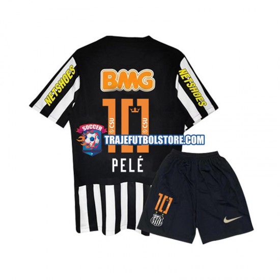 Camiseta 2ª Santos PELE 10 -2012 Retro Niño 2011 Manga Corta