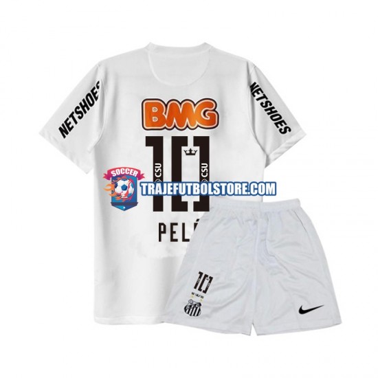 Camiseta 1ª Santos PELE 10 -2012 Retro Niño 2011 Manga Corta