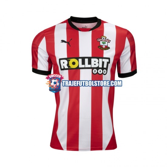 Camiseta 1ª Southampton Hombre 2024-2025 Manga Corta