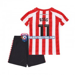 Camiseta 1ª Sunderland Chris Rigg 11 Niño 2024-2025 Manga Corta