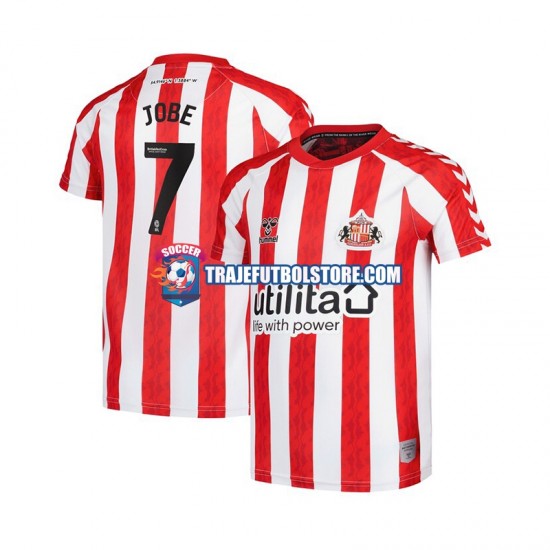Camiseta 1ª Sunderland Jobe Bellingham 7 Hombre 2024-2025 Manga Corta