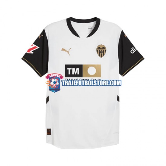 Camiseta 1ª Valencia CF Hombre 2024-2025 Manga Corta
