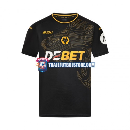 Camiseta 2ª Wolverhampton Wanderers Hombre 2024-2025 Manga Corta