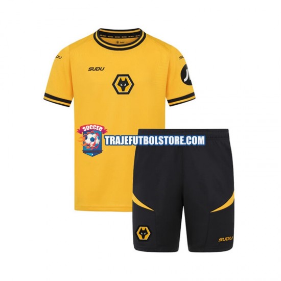 Camiseta 1ª Wolverhampton Wanderers Niño 2024-2025 Manga Corta