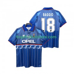 Camiseta 2ª AC Milan BAGGIO 18 1995 1996 Retro Hombre Manga Corta