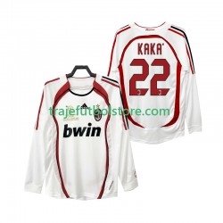 Camiseta 2ª AC Milan KAKA 22 2007 Retro Hombre 2006 ML