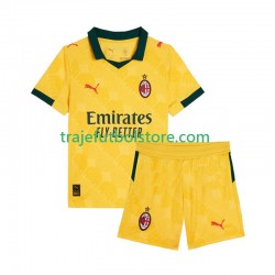 Camiseta 3ª AC Milan Niño 2025-2026 Manga Corta