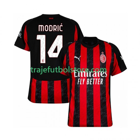 Camiseta 1ª AC Milan Modrić Luca 14 Hombre 2025-2026 Manga Corta
