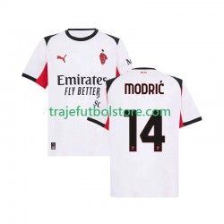 Camiseta 2ª AC Milan Modrić Luka 14 Hombre 2025-2026 Manga Corta