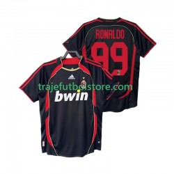 Camiseta 3ª AC Milan RONALDO 99 2007 Retro Hombre 2006 Manga Corta