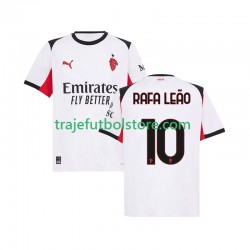 Camiseta 2ª AC Milan Rafael Leao 10 Hombre 2025-2026 Manga Corta