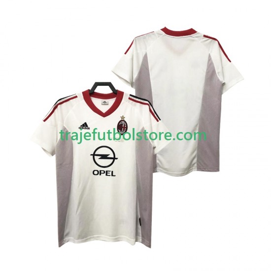 Camiseta 2ª AC Milan 2005 Retro Hombre 2004 Manga Corta
