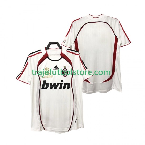 Camiseta 2ª AC Milan 2007 Retro Hombre 2006 Manga Corta
