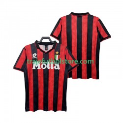Camiseta 1ª AC Milan 1993 Retro Hombre 1994 Manga Corta