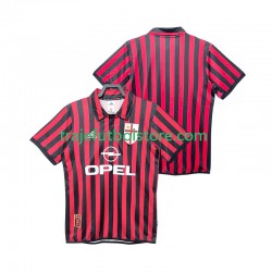 Camiseta 1ª AC Milan 2000 Retro Hombre 1999 Manga Corta