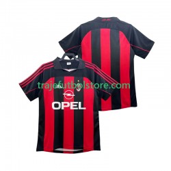 Camiseta 1ª AC Milan 2000 Retro Hombre 2002 Manga Corta