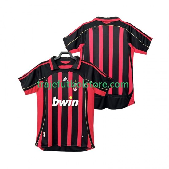 Camiseta 1ª AC Milan 2007 Retro Hombre 2006 Manga Corta