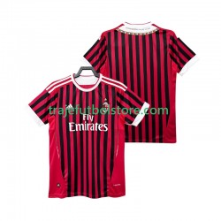 Camiseta 1ª AC Milan 2012 Retro Hombre 2011 Manga Corta