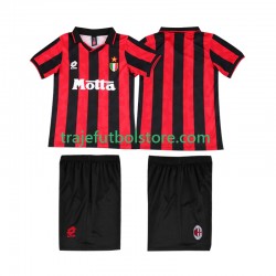 Camiseta 1ª AC Milan 1993 Retro Niño 1994 Manga Corta