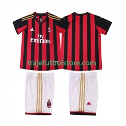 Camiseta 1ª AC Milan 2013 2014 Retro Niño Manga Corta