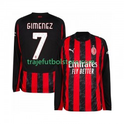 Camiseta 1ª AC Milan Santiago Gimenez 7 Hombre 2025-2026 ML