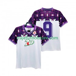 Camiseta 2ª ACF Fiorentina 9 1992 1993 Retro Hombre Manga Corta
