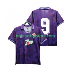 Camiseta 1ª ACF Fiorentina 9 1992 1993 Retro Hombre Manga Corta