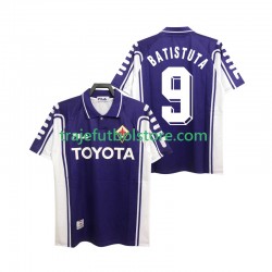 Camiseta 1ª ACF Fiorentina BASTUTA 9 2000 Retro Hombre 1999 Manga Corta