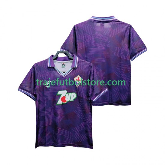 Camiseta 1ª ACF Fiorentina 1992 1993 Retro Hombre Manga Corta